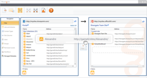 Sharegate migration screen shot